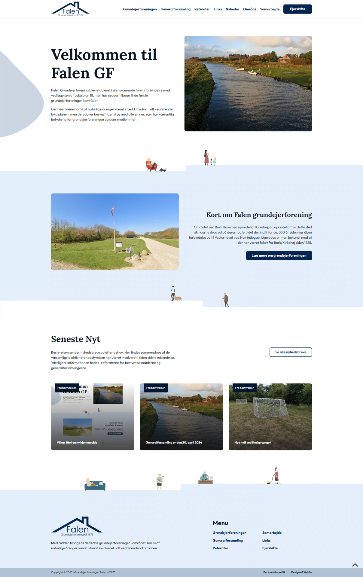 Billede af kundens hjemmeside