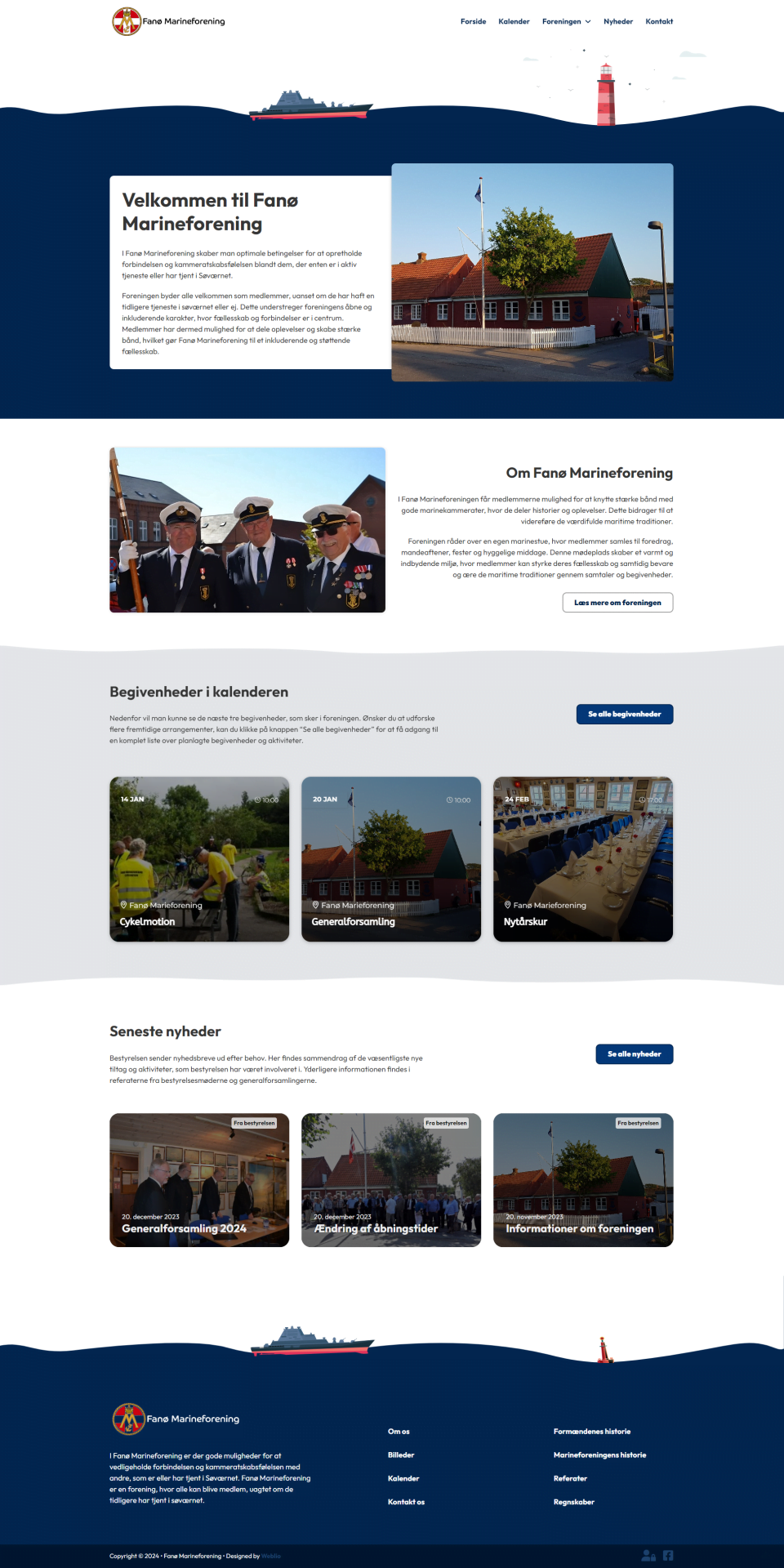 Billede af kundens hjemmeside