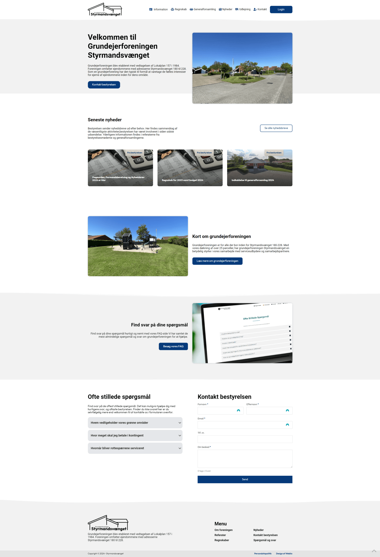 Billede af kundens hjemmeside